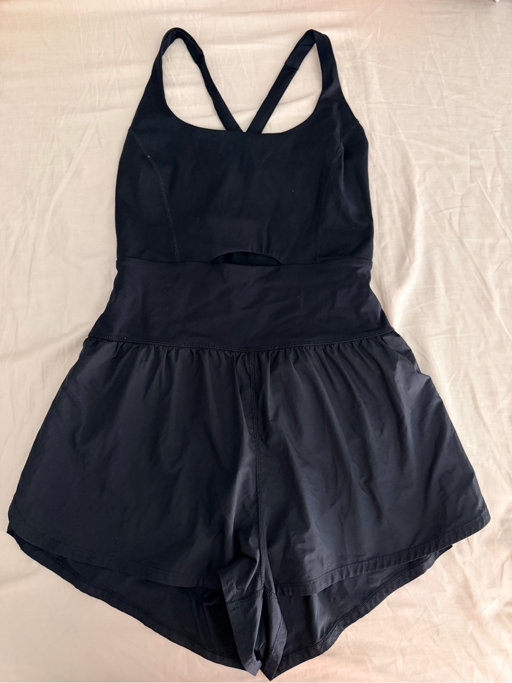 Free people movement righteous runs black romper medium